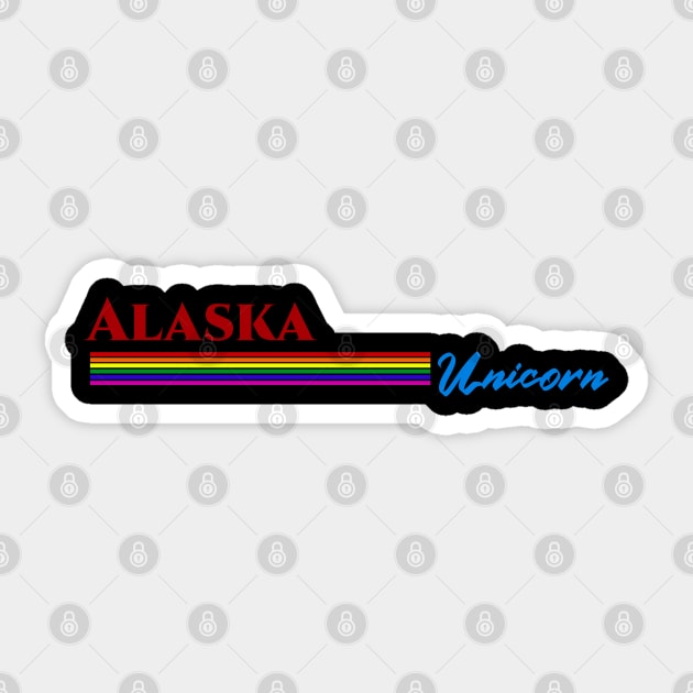 Alaska Unicorn Gift Sticker by Easy On Me